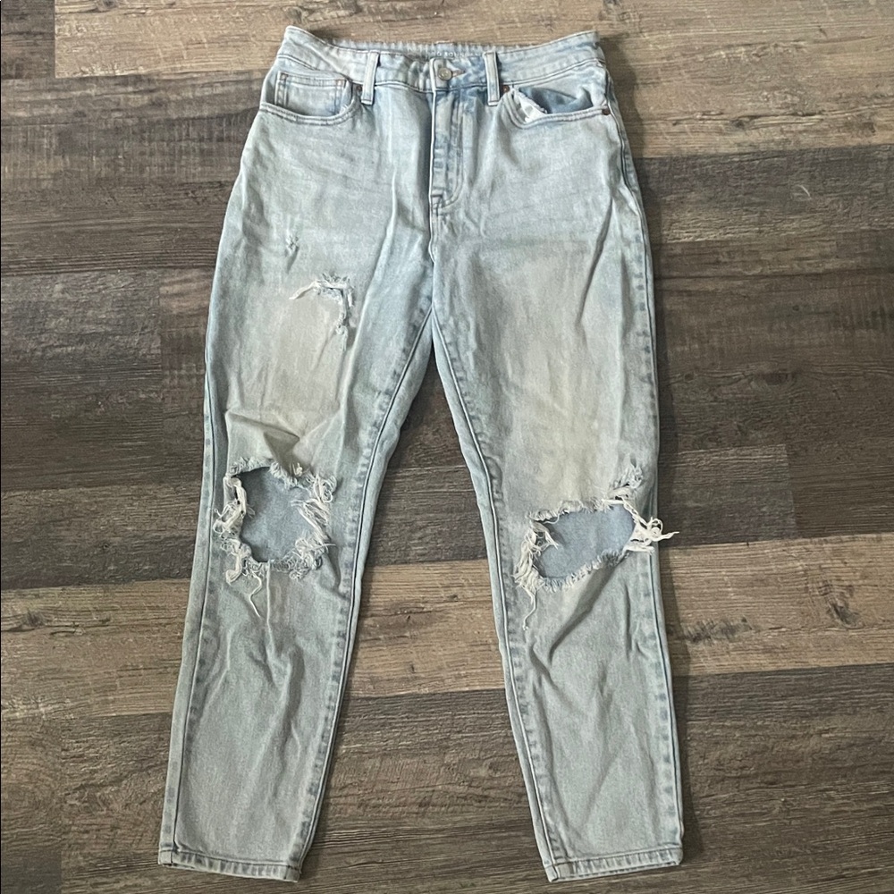 No Boundaries High Rise Light Blue Distressed Jeans